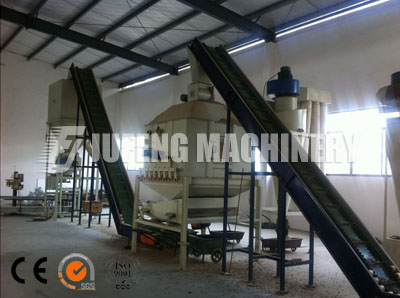 Shanghai 3 sets pellet mill line site